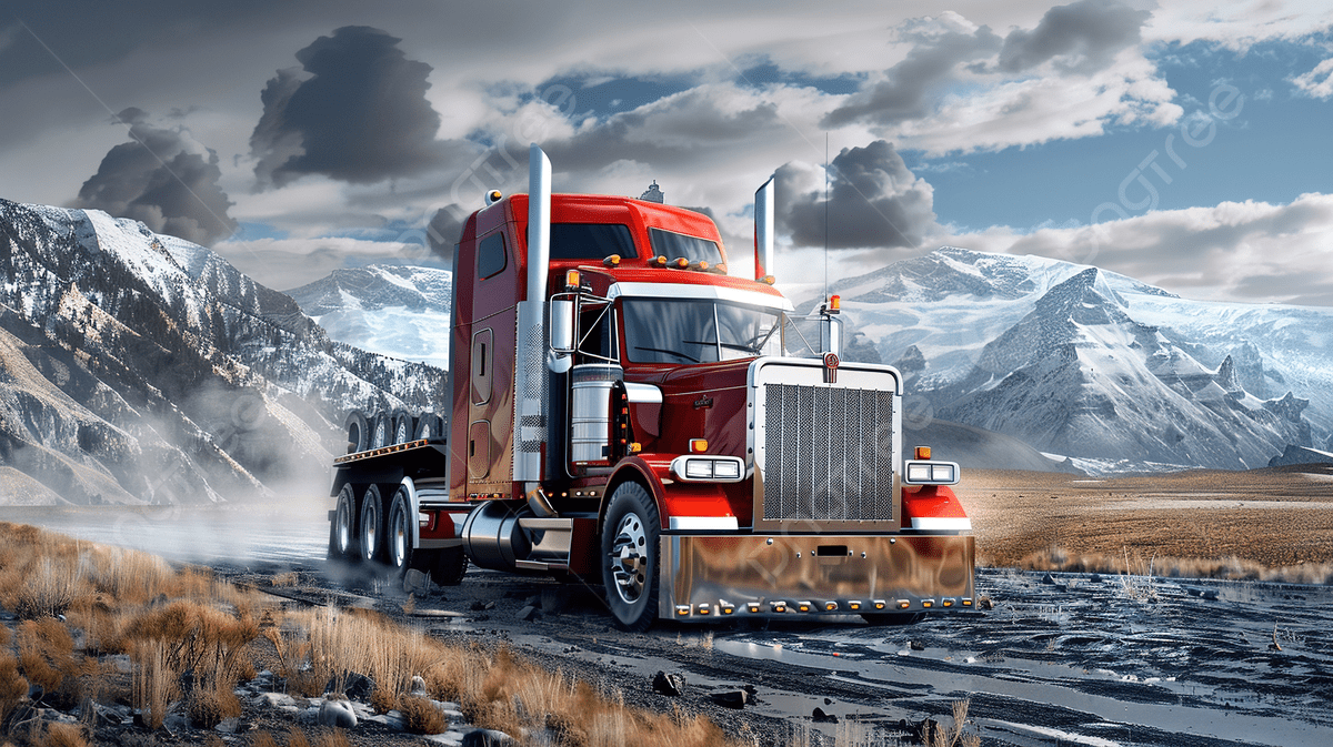 Fondo Camion Americano Camion Rojo Fondo, Rojo, Verde, Hermoso Imagen de Fondo Para Descarga Gratuita - Pngtreee